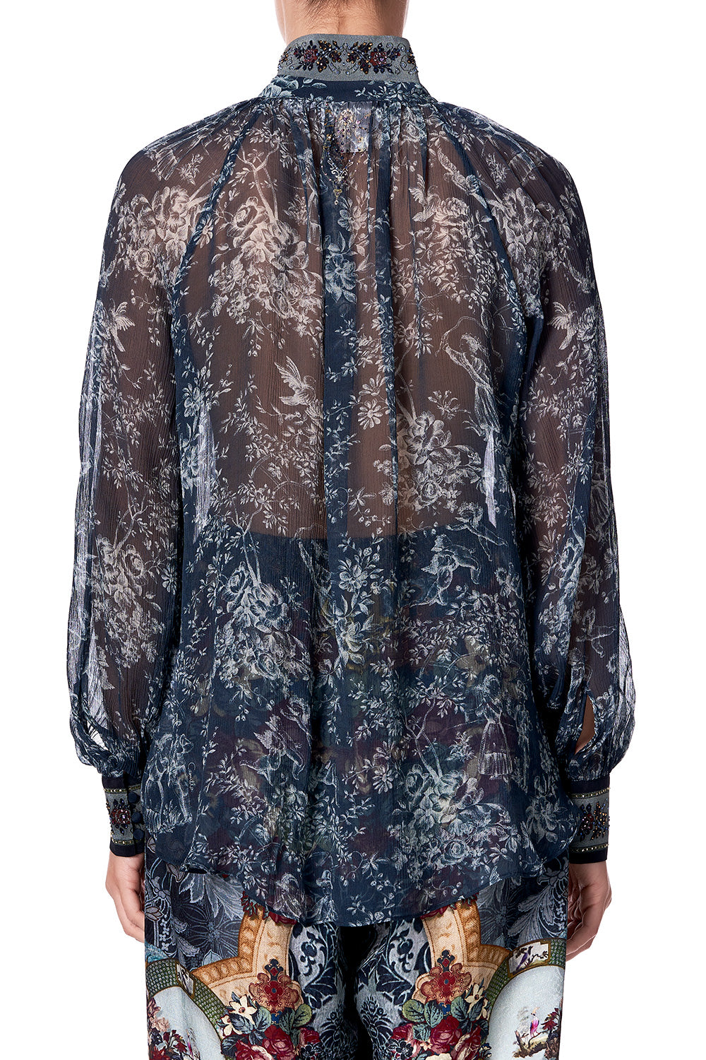 RAGLAN BUTTON UP SHIRT HOTEL BOHEME