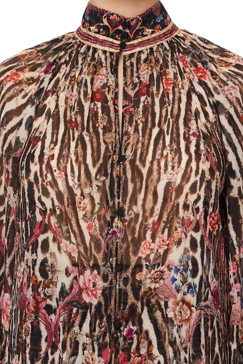 RAGLAN BUTTON UP SHIRT LIV A LITTLE