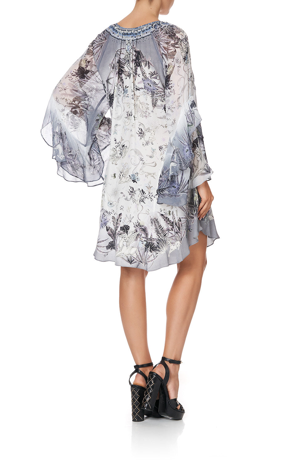 RAGLAN DRESS WITH RUFFLES MOONLIT MUSINGS