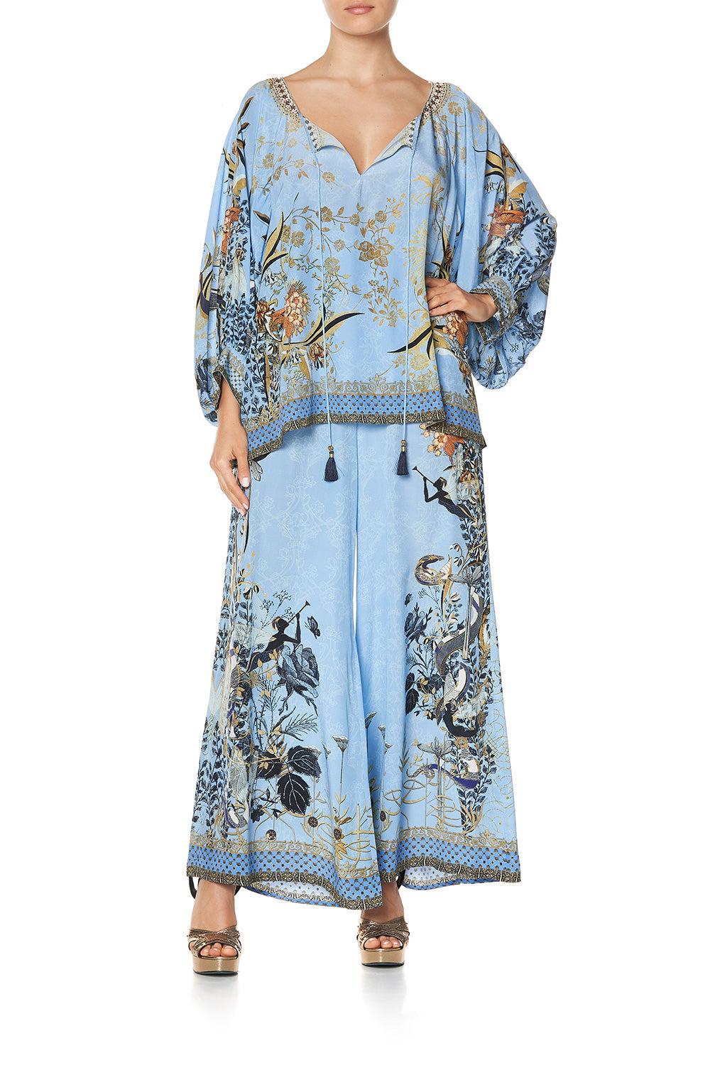 RAGLAN SLEEVE BLOUSE WITH CUFF FAIRY FOUNTAIN