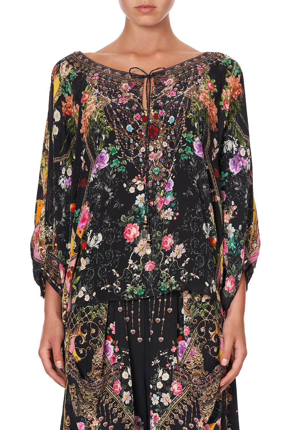 RAGLAN SLEEVE BLOUSE WITH CUFF MONTAGUES CAPULET