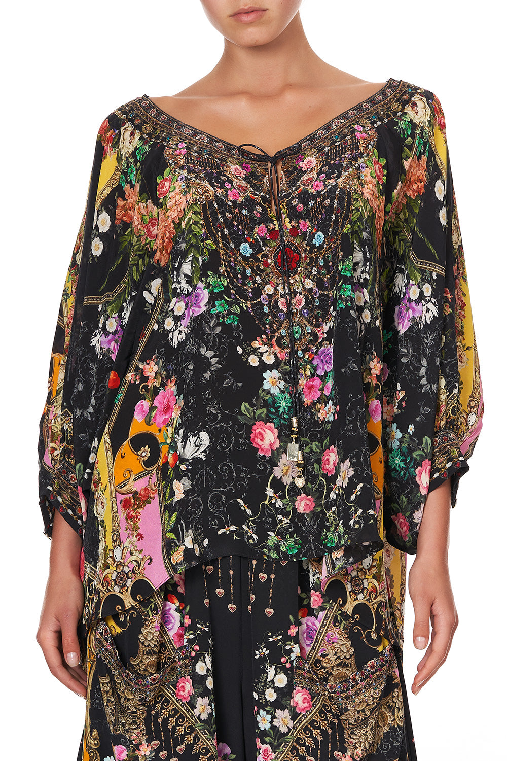 RAGLAN SLEEVE BLOUSE WITH CUFF MONTAGUES CAPULET