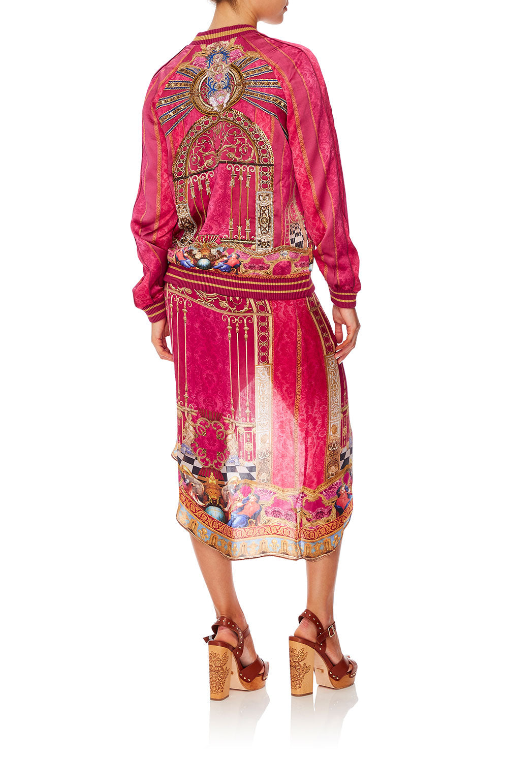 CAMILLA RAGLAN SLEEVE BOMBER JACKET LOUNGE HOUR