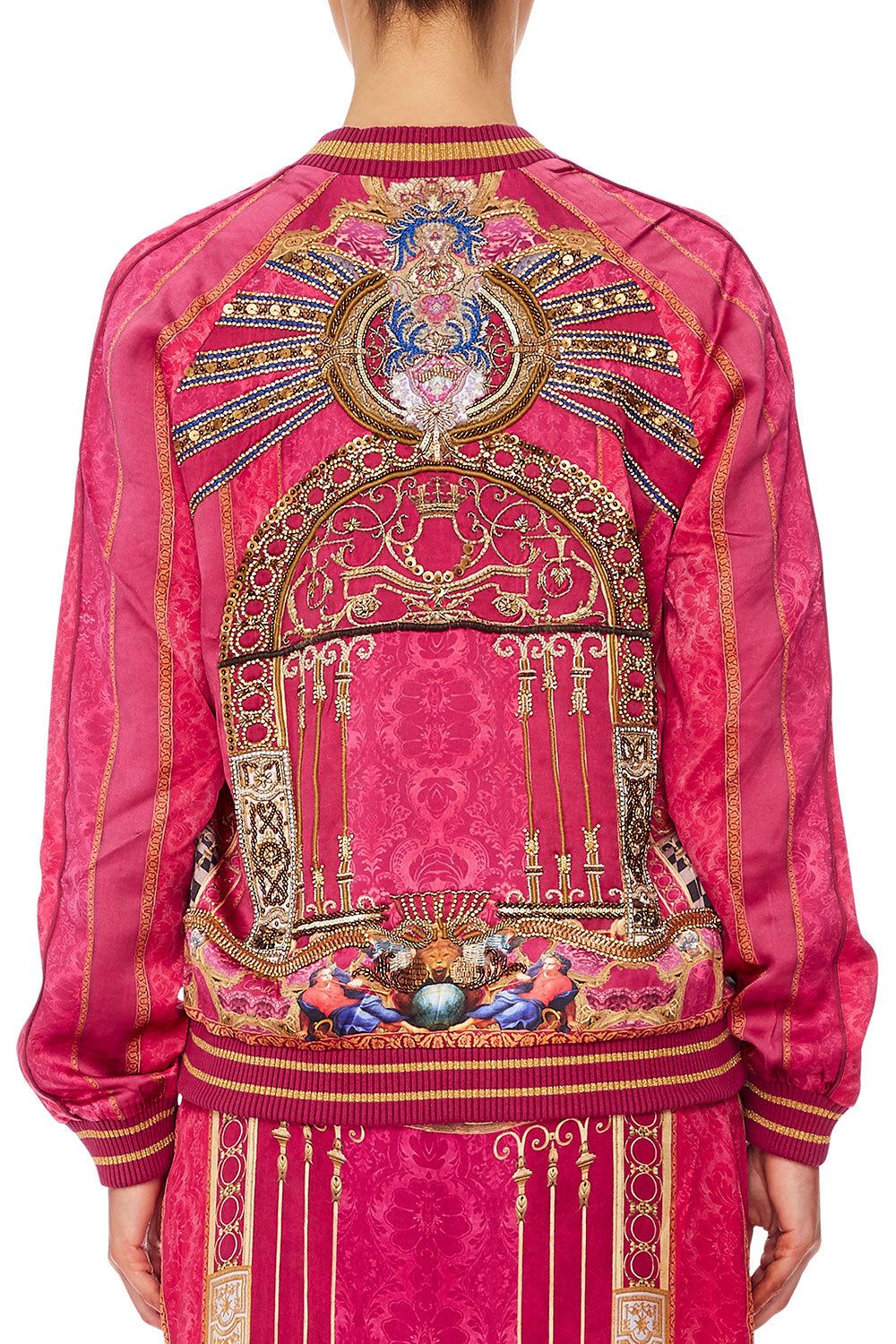 CAMILLA RAGLAN SLEEVE BOMBER JACKET LOUNGE HOUR