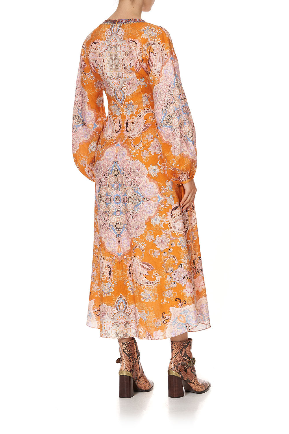 RAGLAN SLEEVE LACE UP DRESS MARRAKESH MAIDEN