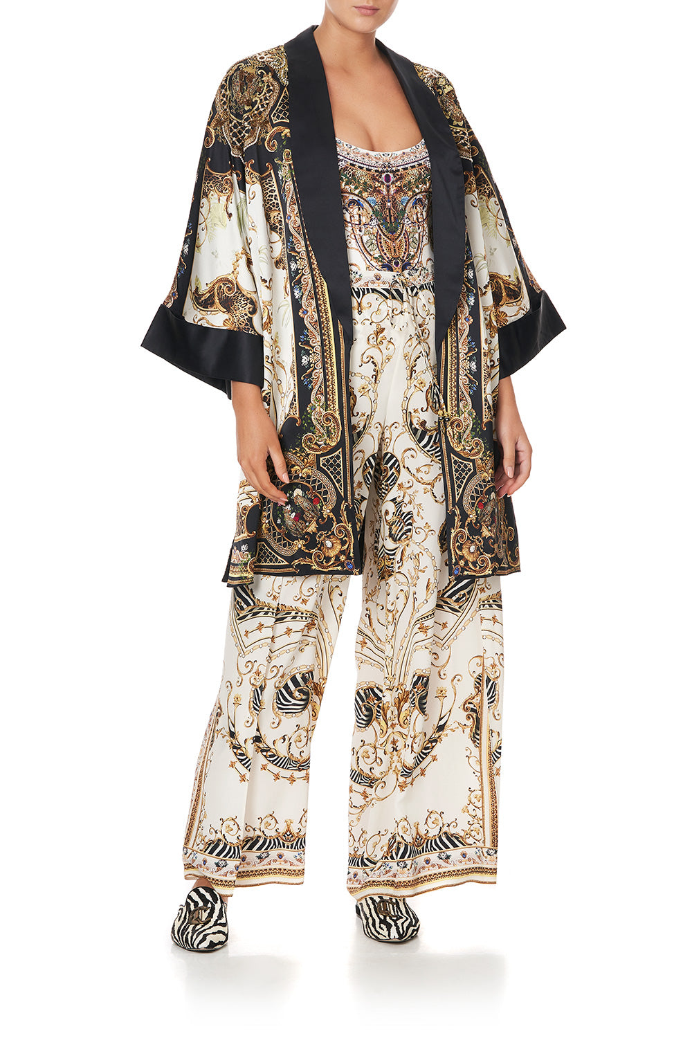 ROBE WITH NARROW COLLAR STUDIO 54