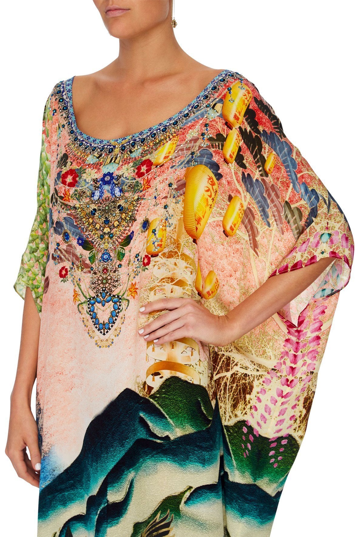 ROUND NECK KAFTAN CALM IN THE WILD