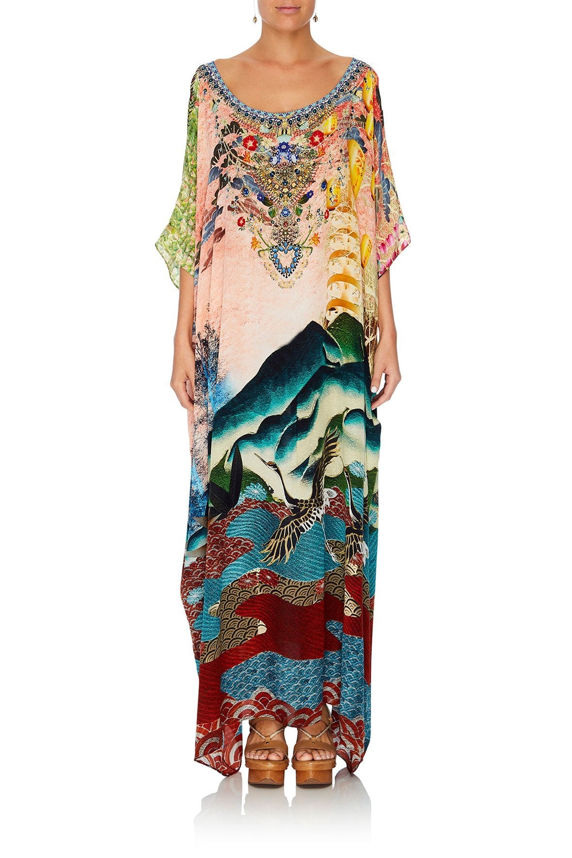 ROUND NECK KAFTAN CALM IN THE WILD