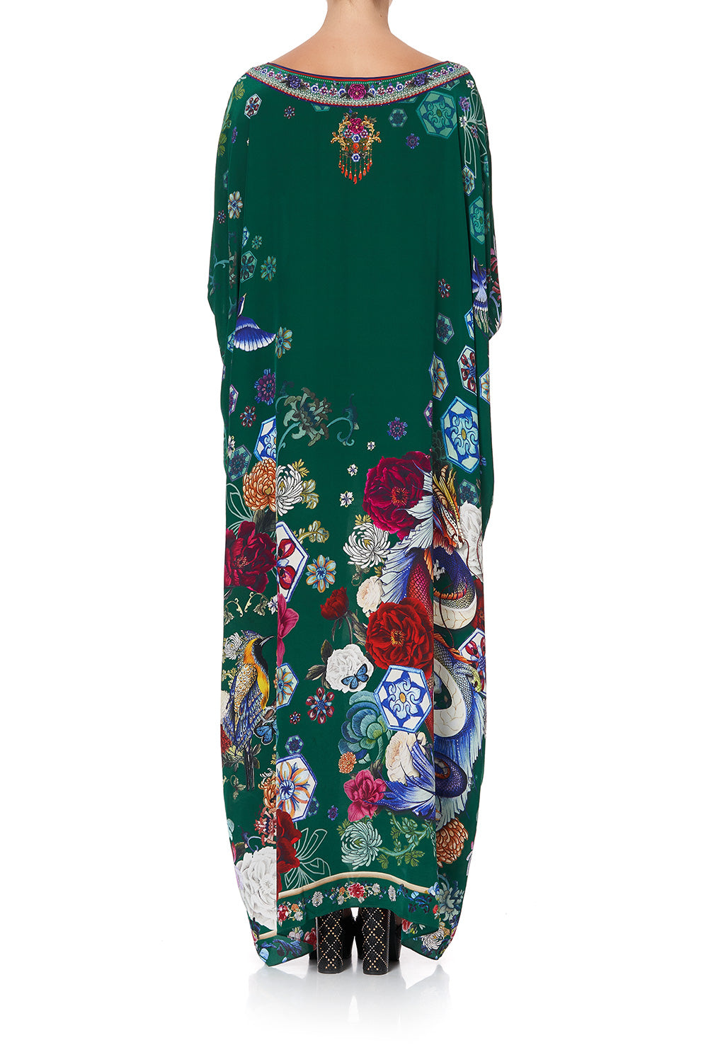 ROUND NECK KAFTAN EMERALD'S ORBIT