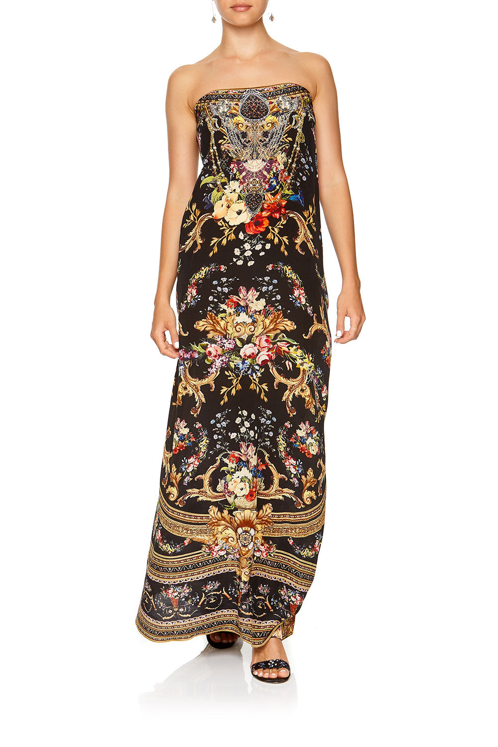 ROUND NECK KAFTAN FRIEND IN FLORA