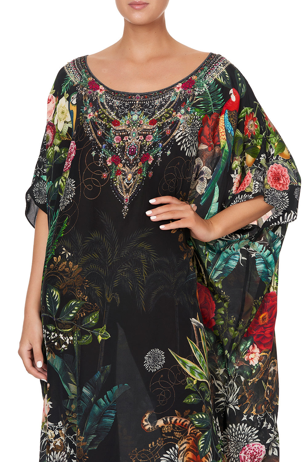 ROUND NECK KAFTAN RAISED WITH WOLVES