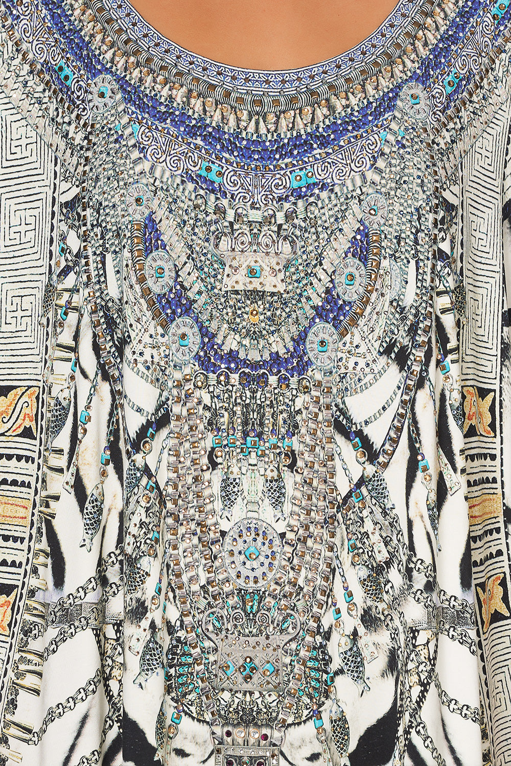 ROUND NECK LOUNGE KAFTAN WILD BELLE