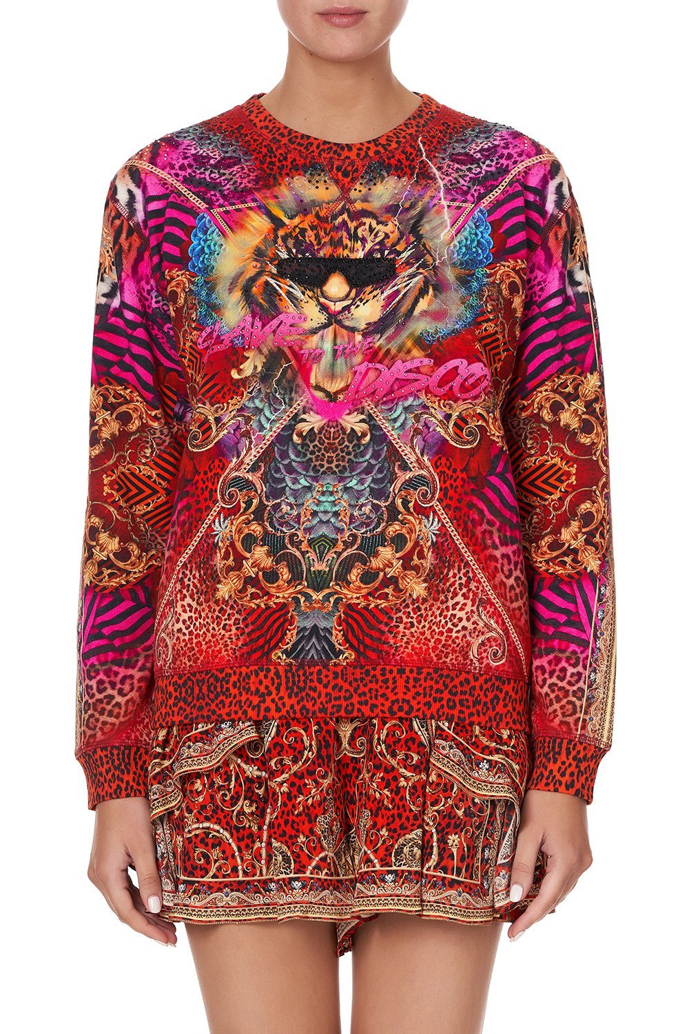 ROUND NECK SWEATER SLAVE TO THE RHYTHM