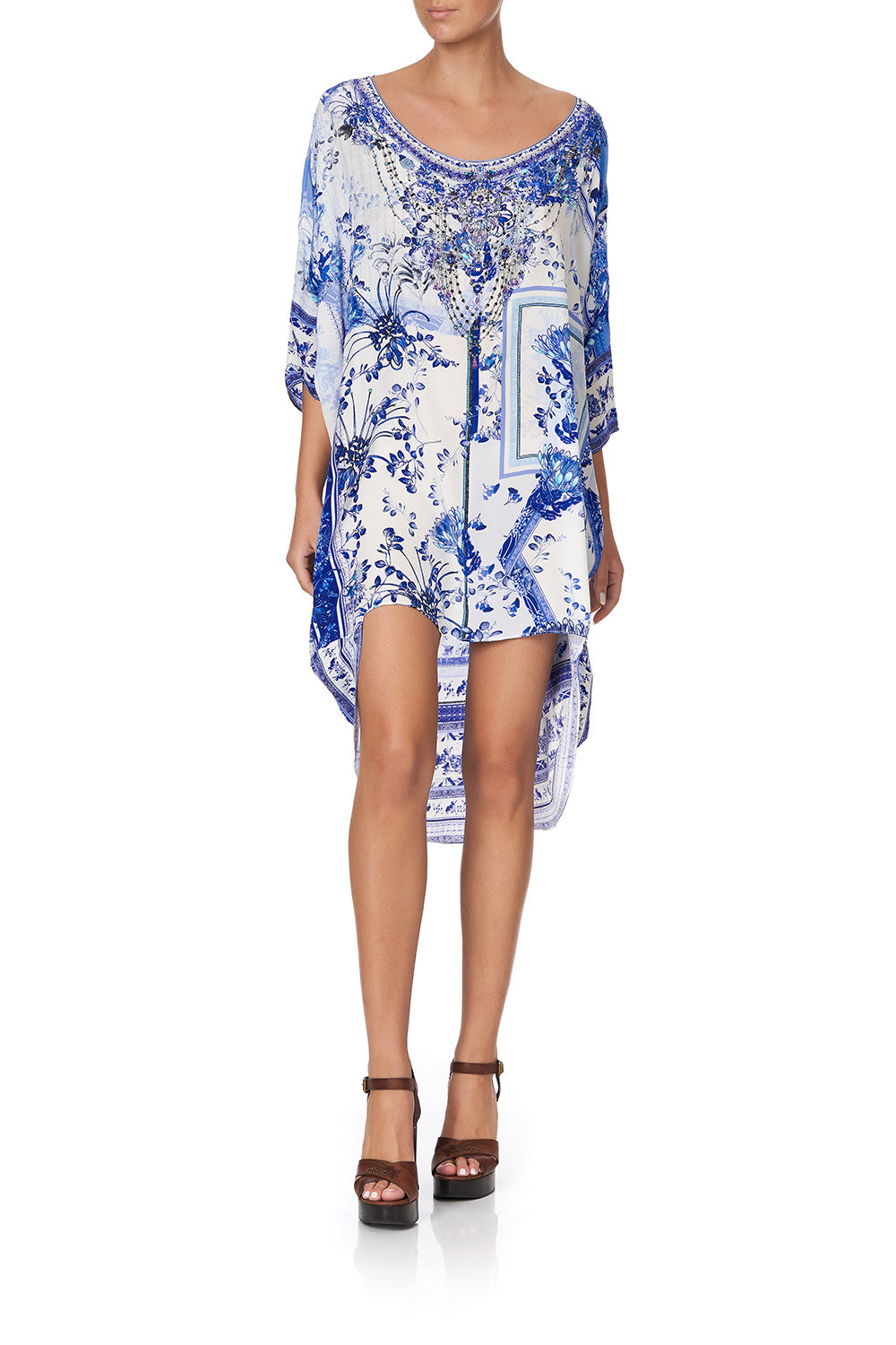 SCOOP BACK HEM DRESS CARDS FROM THE COAST