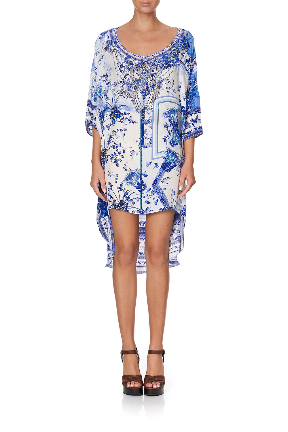 SCOOP BACK HEM DRESS CARDS FROM THE COAST