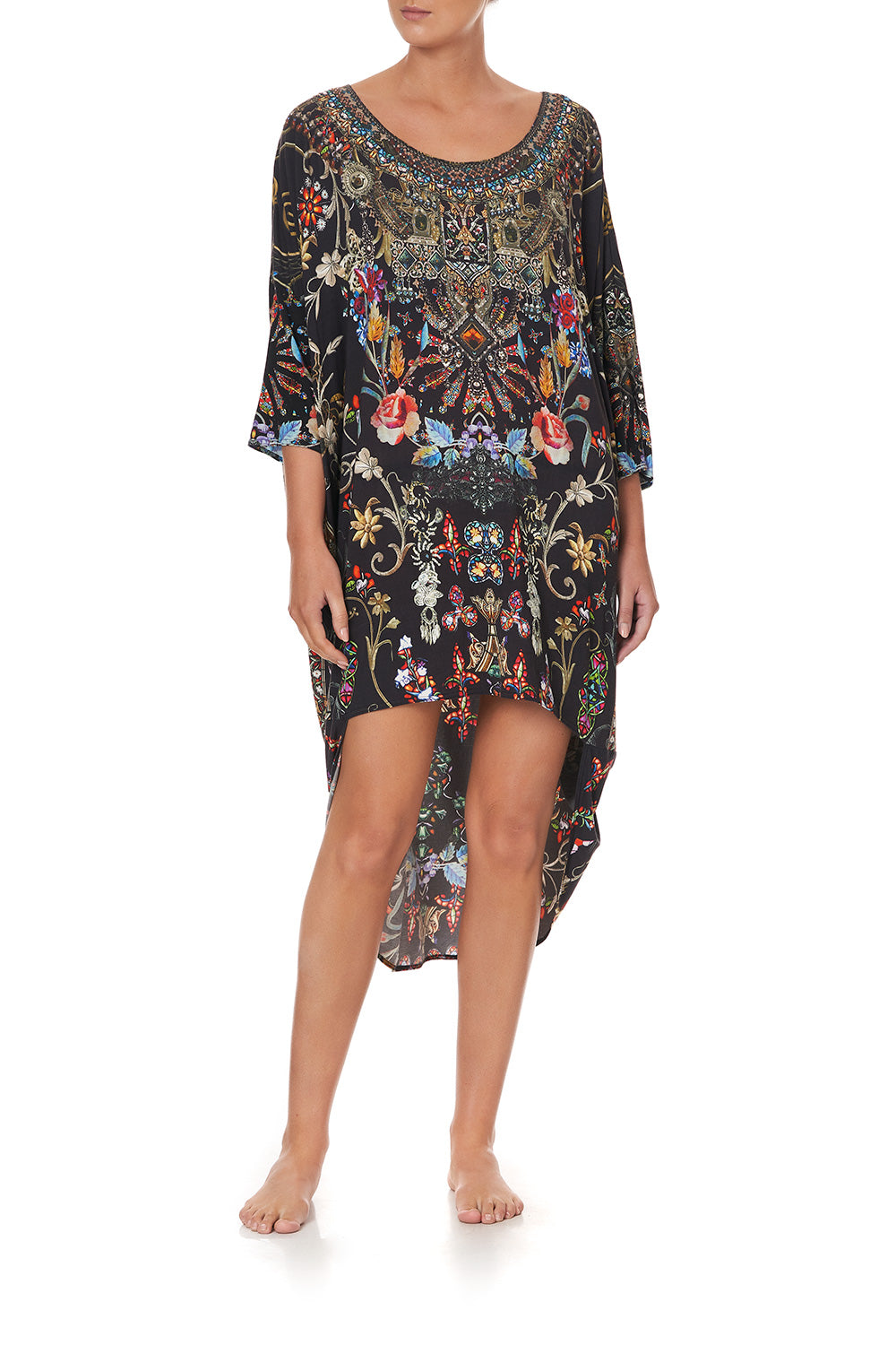 SCOOP BACK HEM DRESS DANCING IN THE DARK