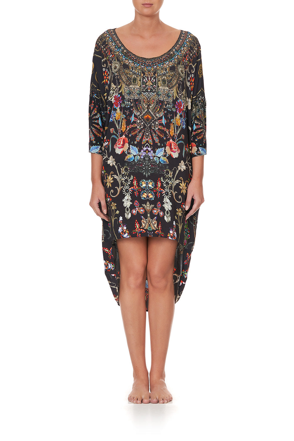 SCOOP BACK HEM DRESS DANCING IN THE DARK