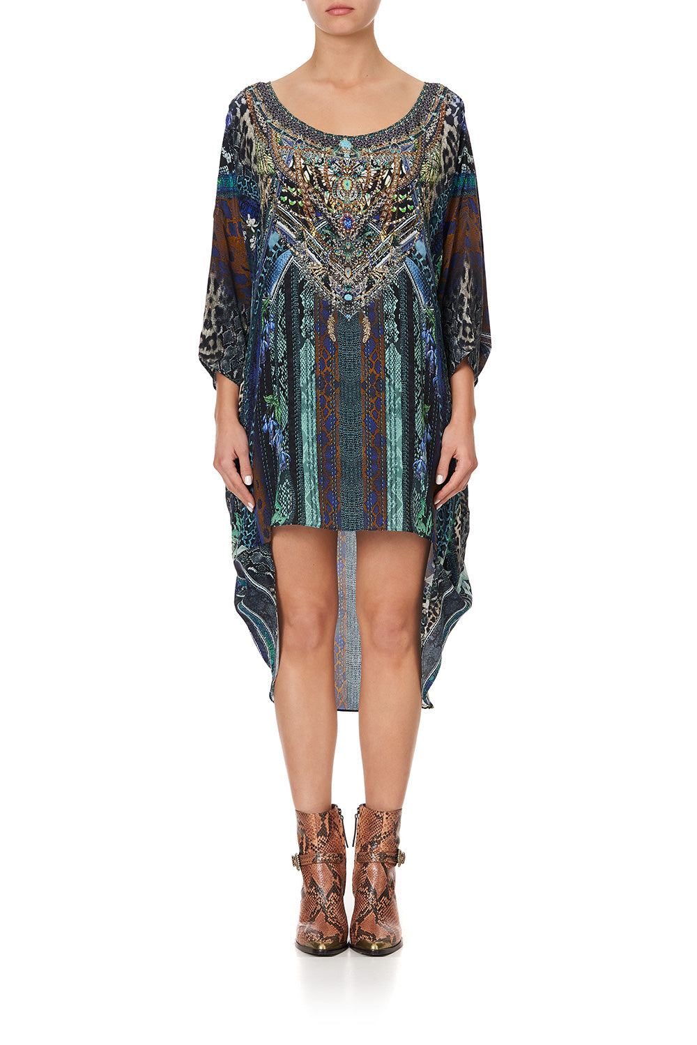 SCOOP BACK HEM DRESS KOMODO QUEEN