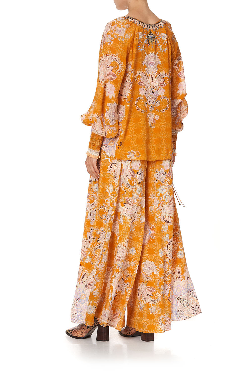 SHIRRED CUFF BLOUSE MARRAKESH MAIDEN