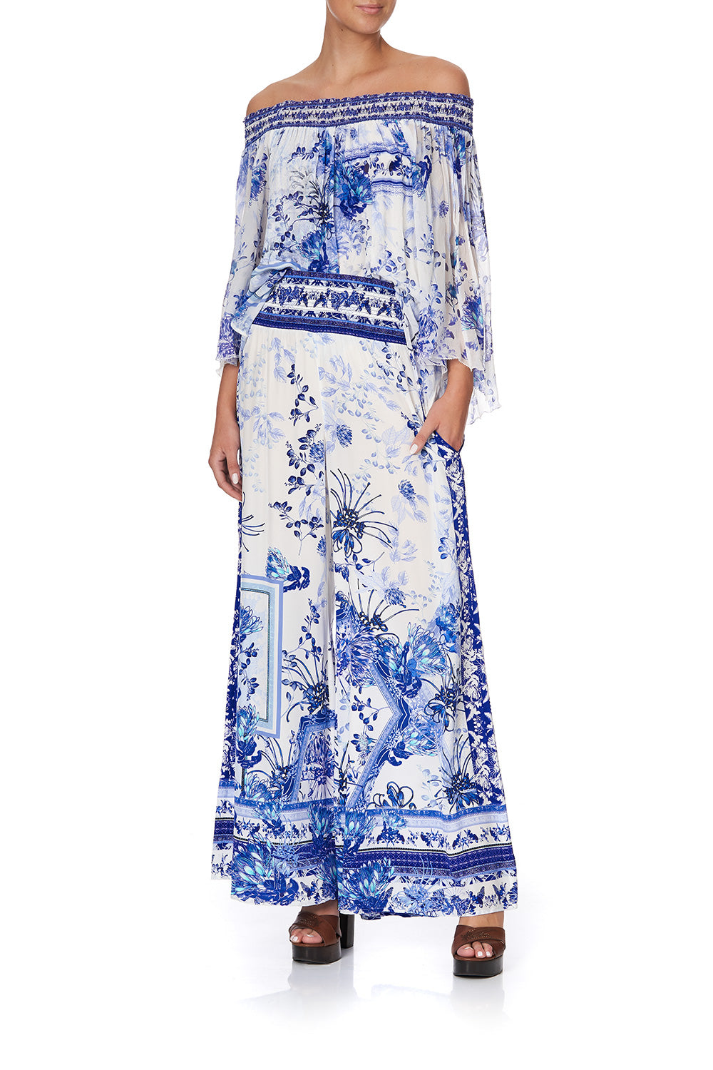 SHIRRED WAIST PANT CARDS FROM THE COAST