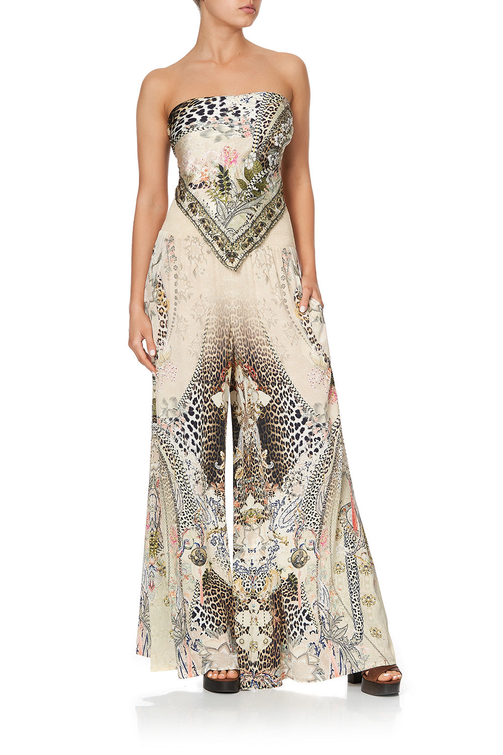 SHIRRED WAIST PANT FOREVER FOREVER