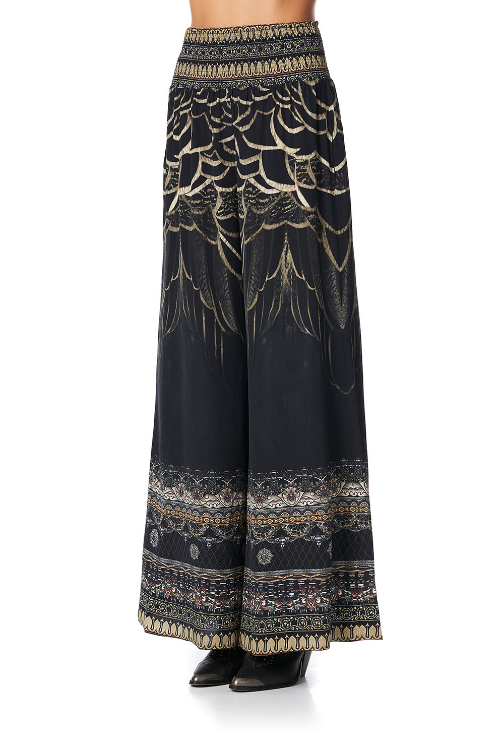 SHIRRED WAIST PANT UNDER A FULL MOON