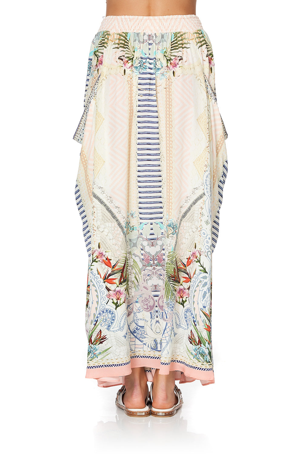 SHIRRED WAIST POCKET SKIRT BEACH SHACK