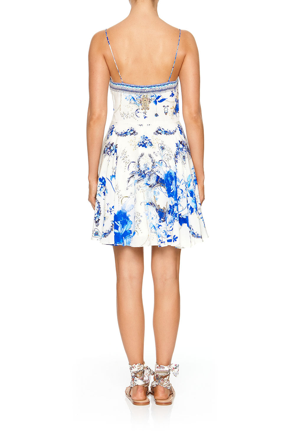 SHORT DRESS WITH TIE FRONT SAINT GERMAINE