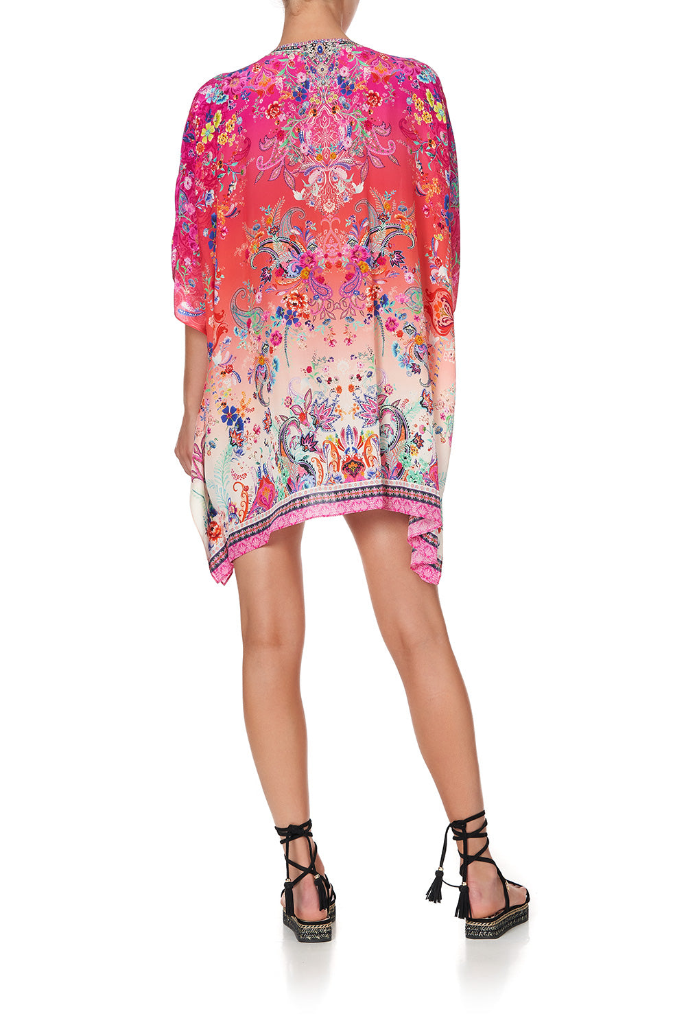 SHORT LACE UP KAFTAN FREE LOVE
