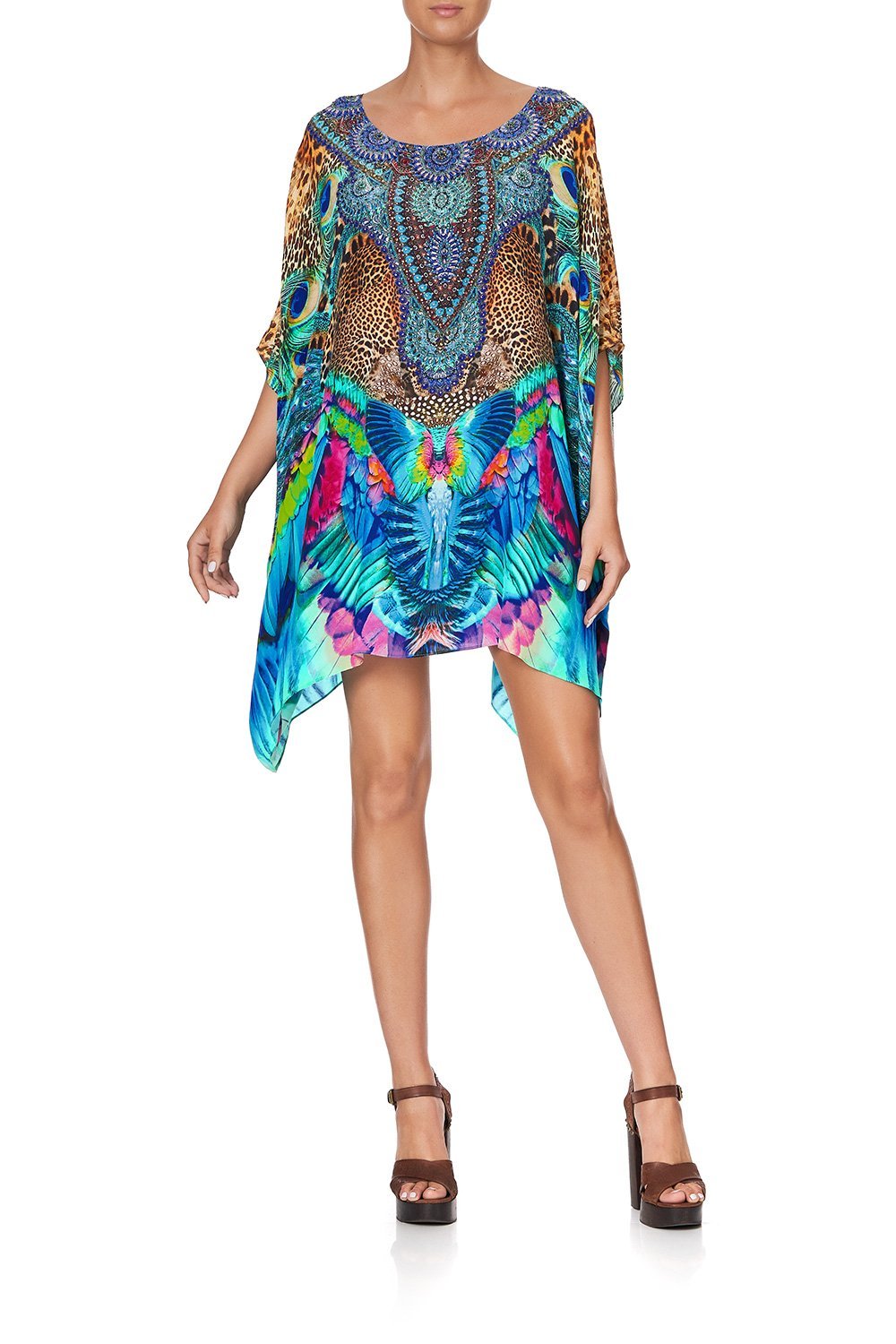 SHORT ROUND NECK KAFTAN MOTHER XANADU