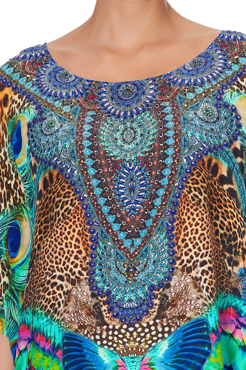 SHORT ROUND NECK KAFTAN MOTHER XANADU