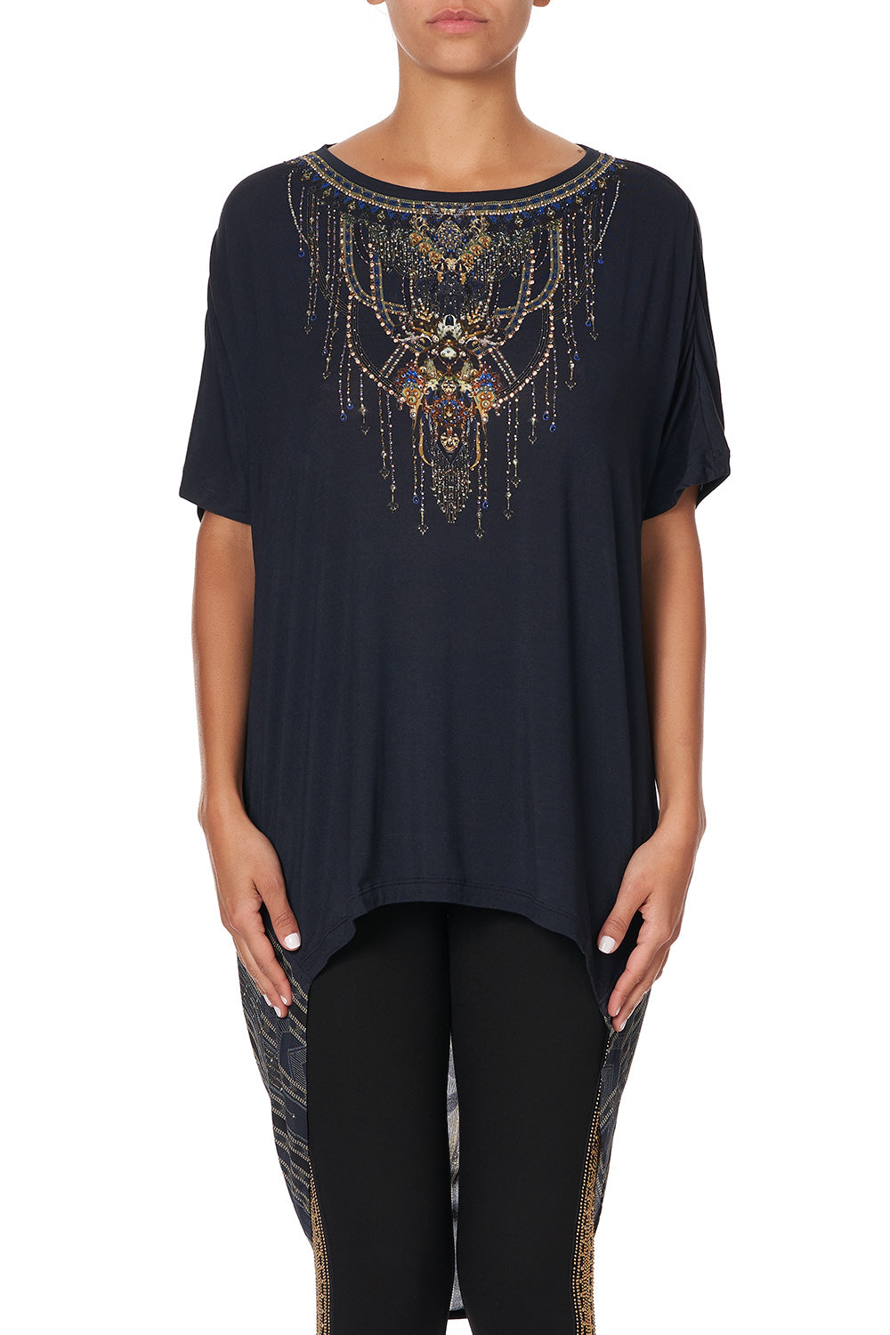 SILK BACK CREW NECK TEE GREAT SCOTT