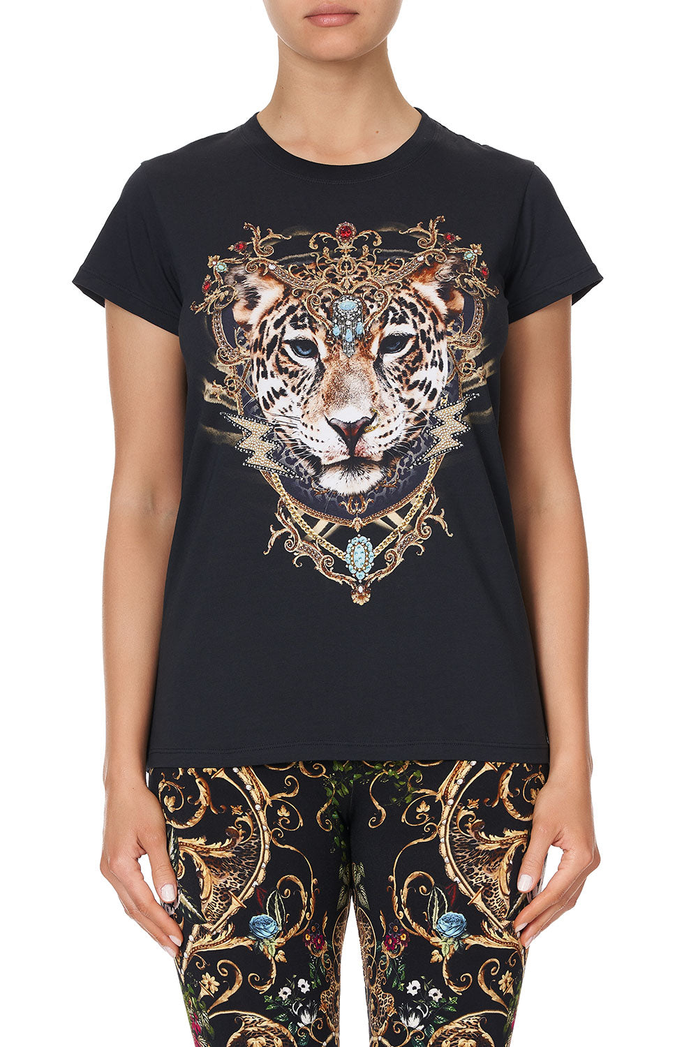 SLIM FIT  ROUND NECK T-SHIRT STUDIO 54