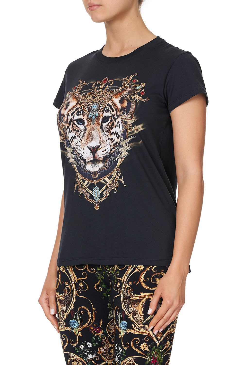 SLIM FIT  ROUND NECK T-SHIRT STUDIO 54