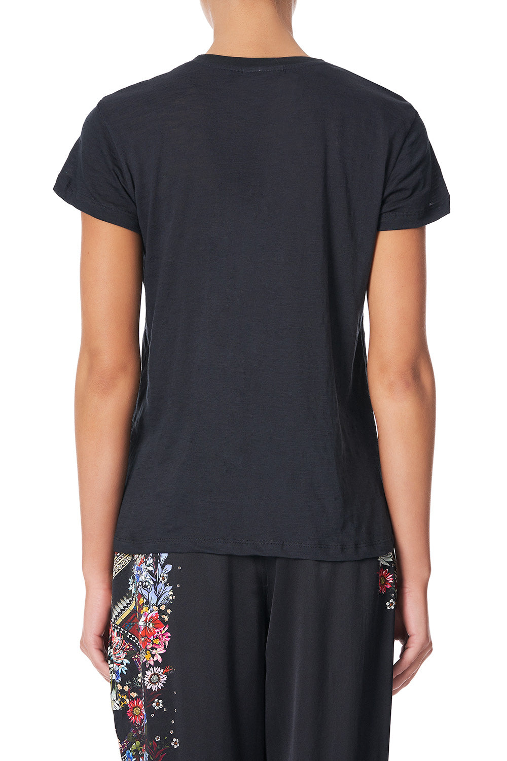 SLIM FIT ROUND NECK T-SHIRT MS MATILDA