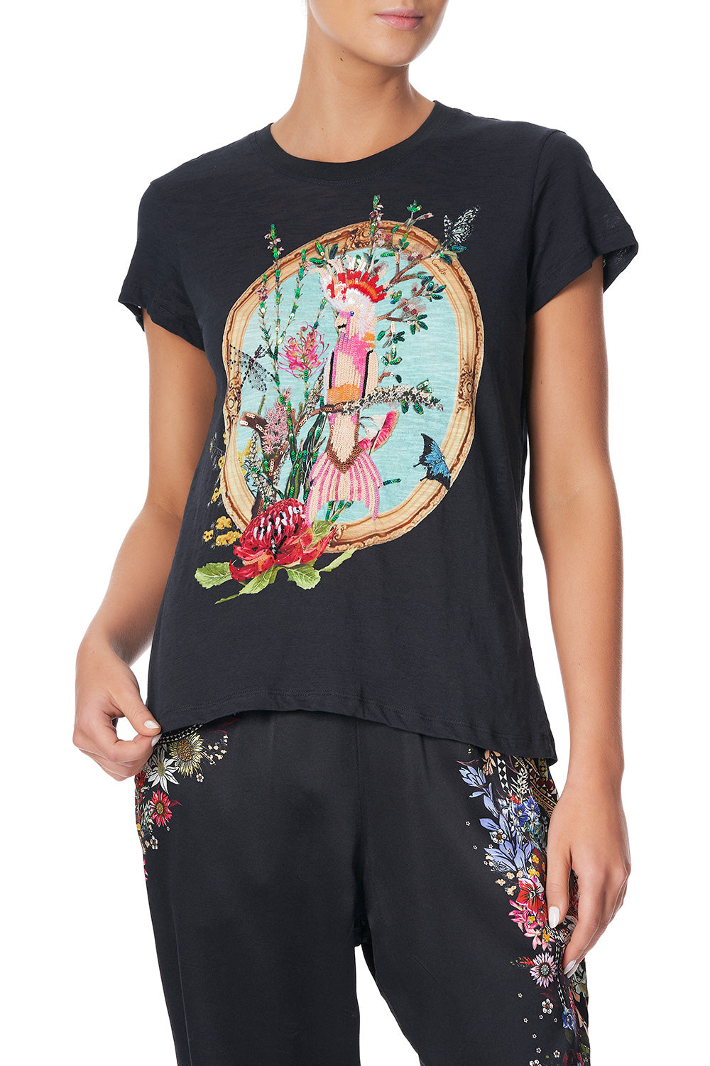 SLIM FIT ROUND NECK T-SHIRT MS MATILDA