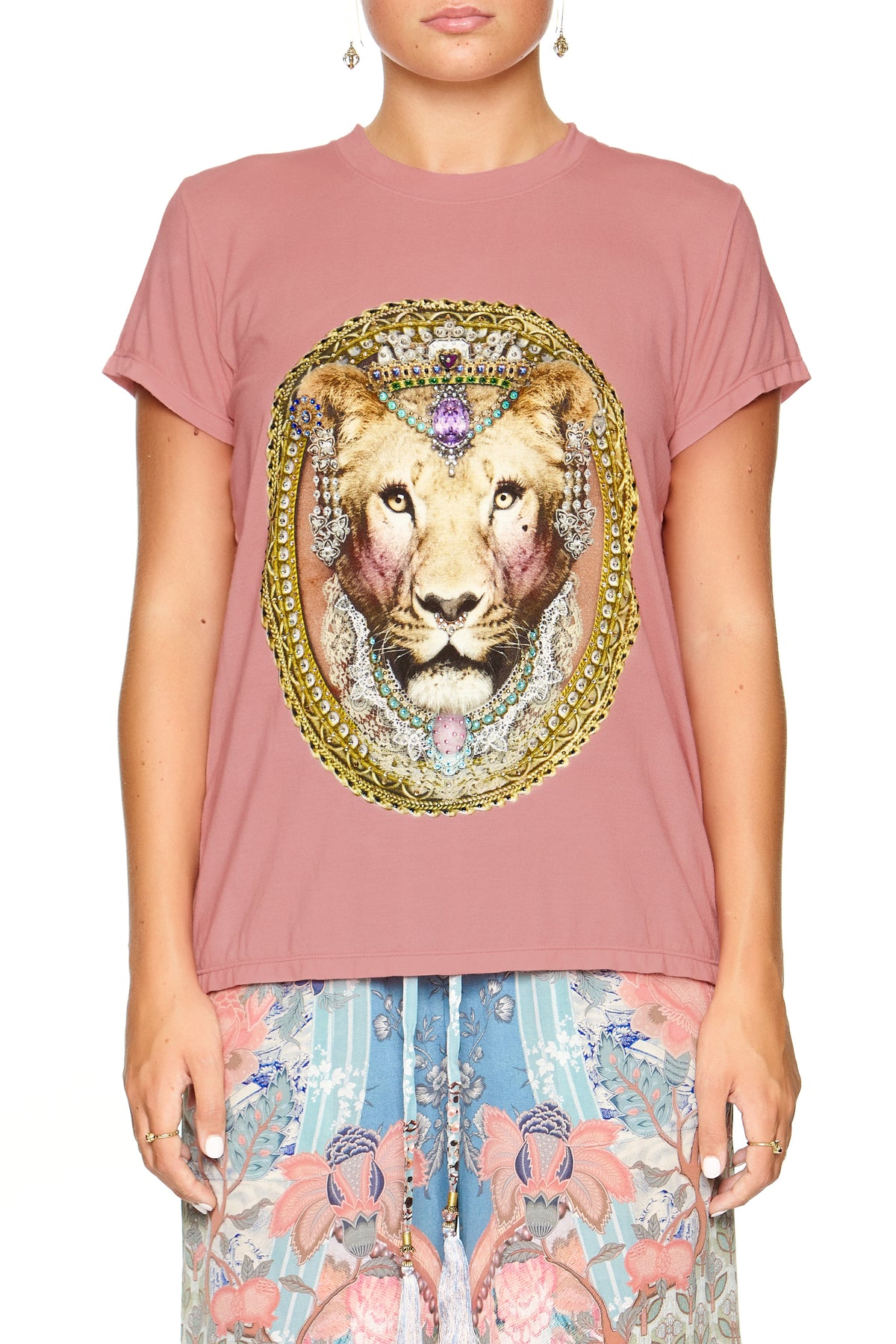 SLIM FIT ROUND NECK T-SHIRT BLANCHES BLESSING