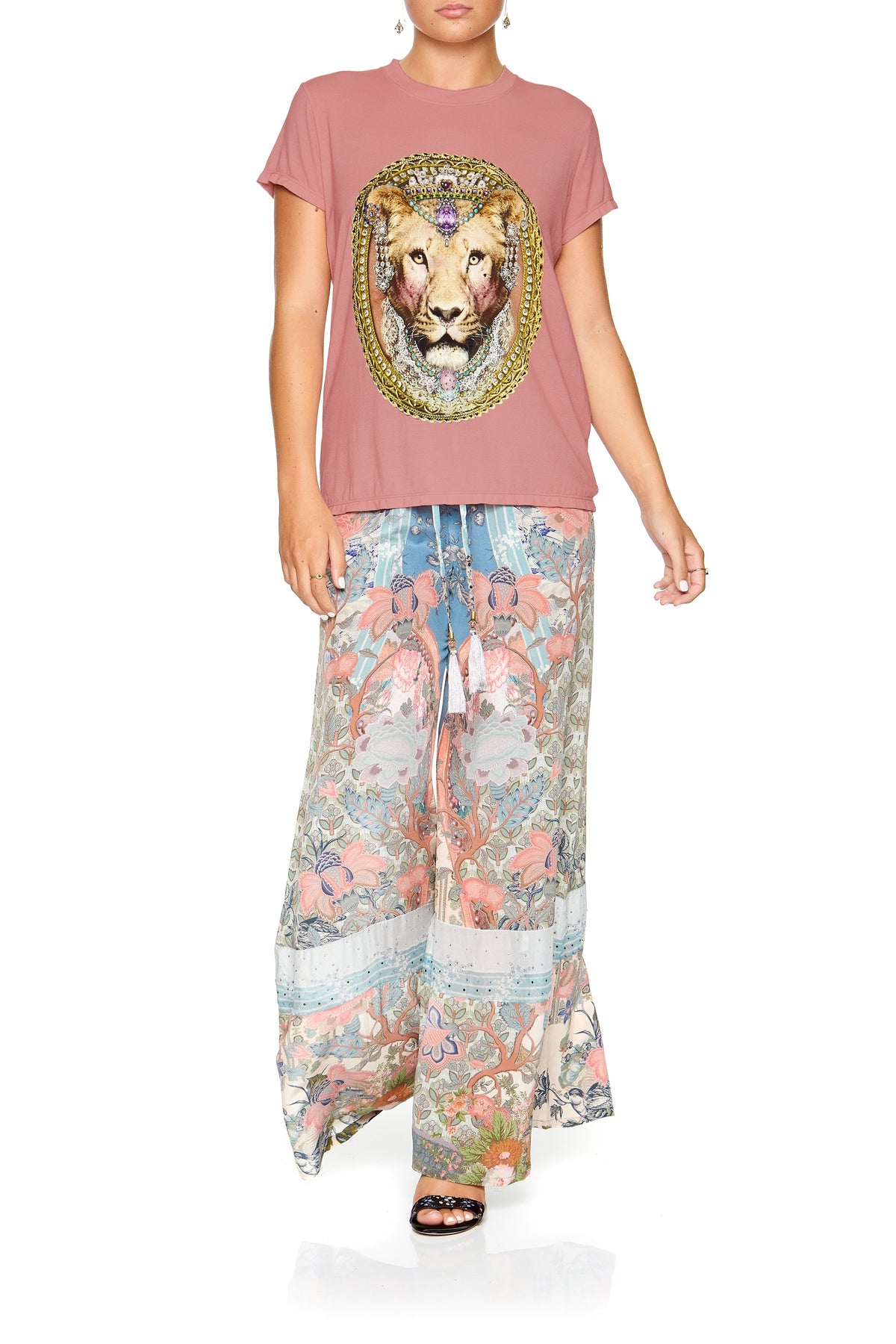 SLIM FIT ROUND NECK T-SHIRT BLANCHES BLESSING