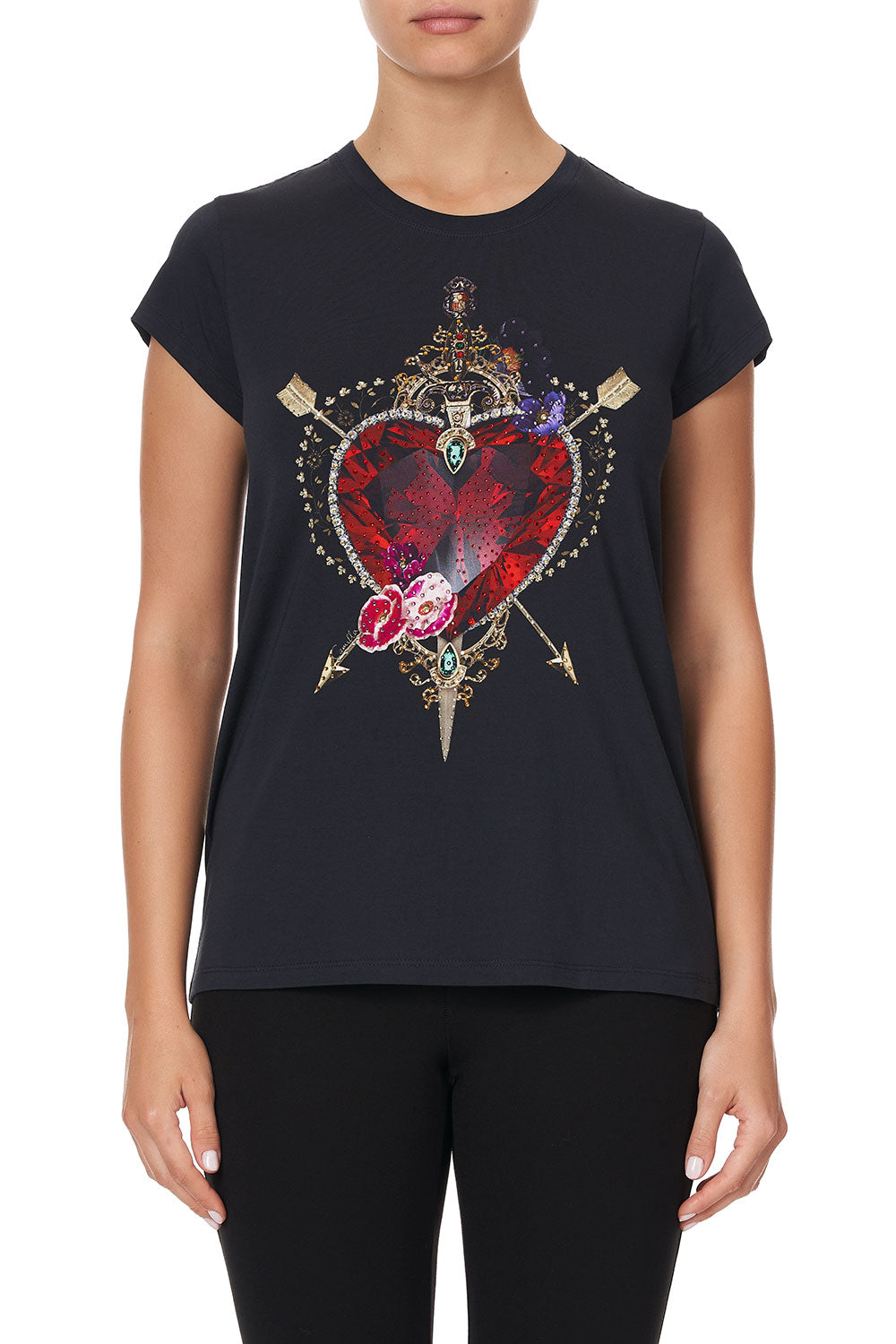 SLIM FIT ROUND NECK TSHIRT MIRROR MIRROR