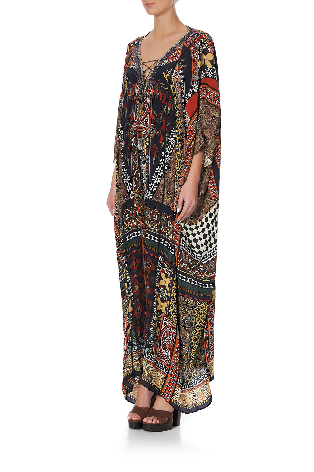 SPLICED KAFTAN PAVED IN PAISLEY