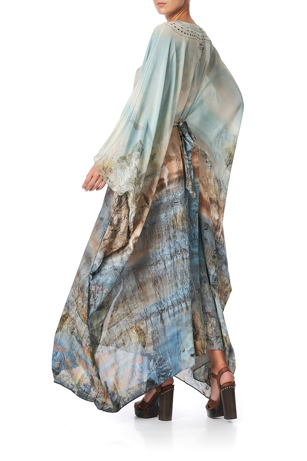 SPLIT HEM LACE UP KAFTAN COUNTRY DIARIES