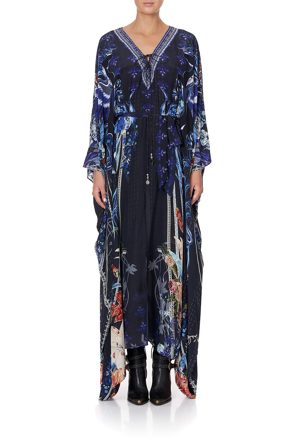 SPLIT HEM LACE UP KAFTAN MARE MYSTIQUE