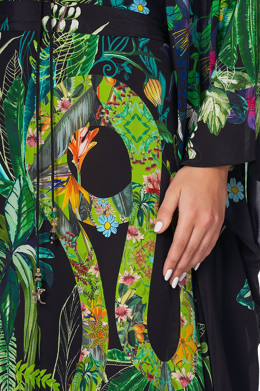 SPLIT HEM LACE UP KAFTAN RIVER CRUISE