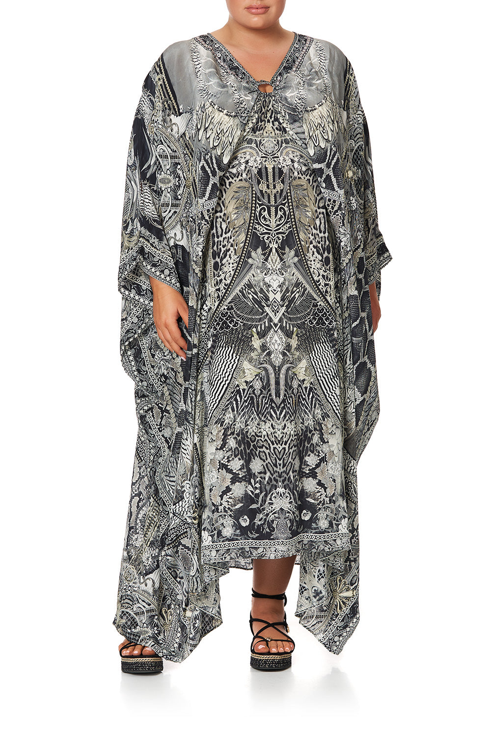 SPLIT SLEEVE KAFTAN WITH HARDWARE ONE TRIBE