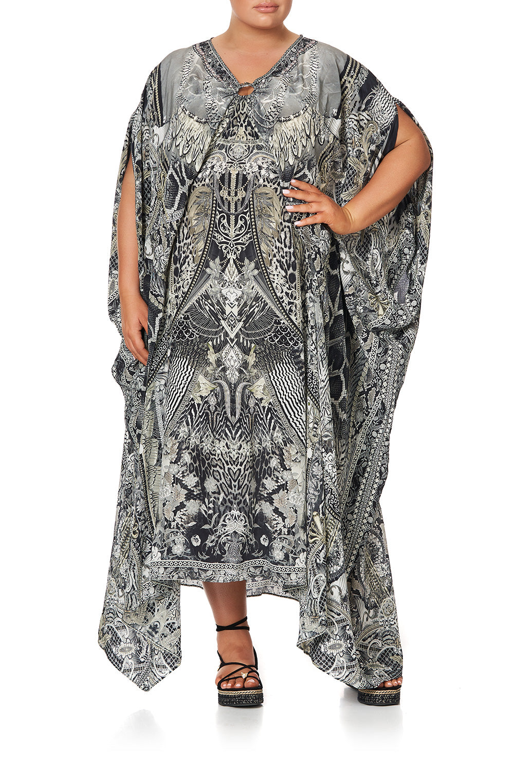 SPLIT SLEEVE KAFTAN WITH HARDWARE ONE TRIBE