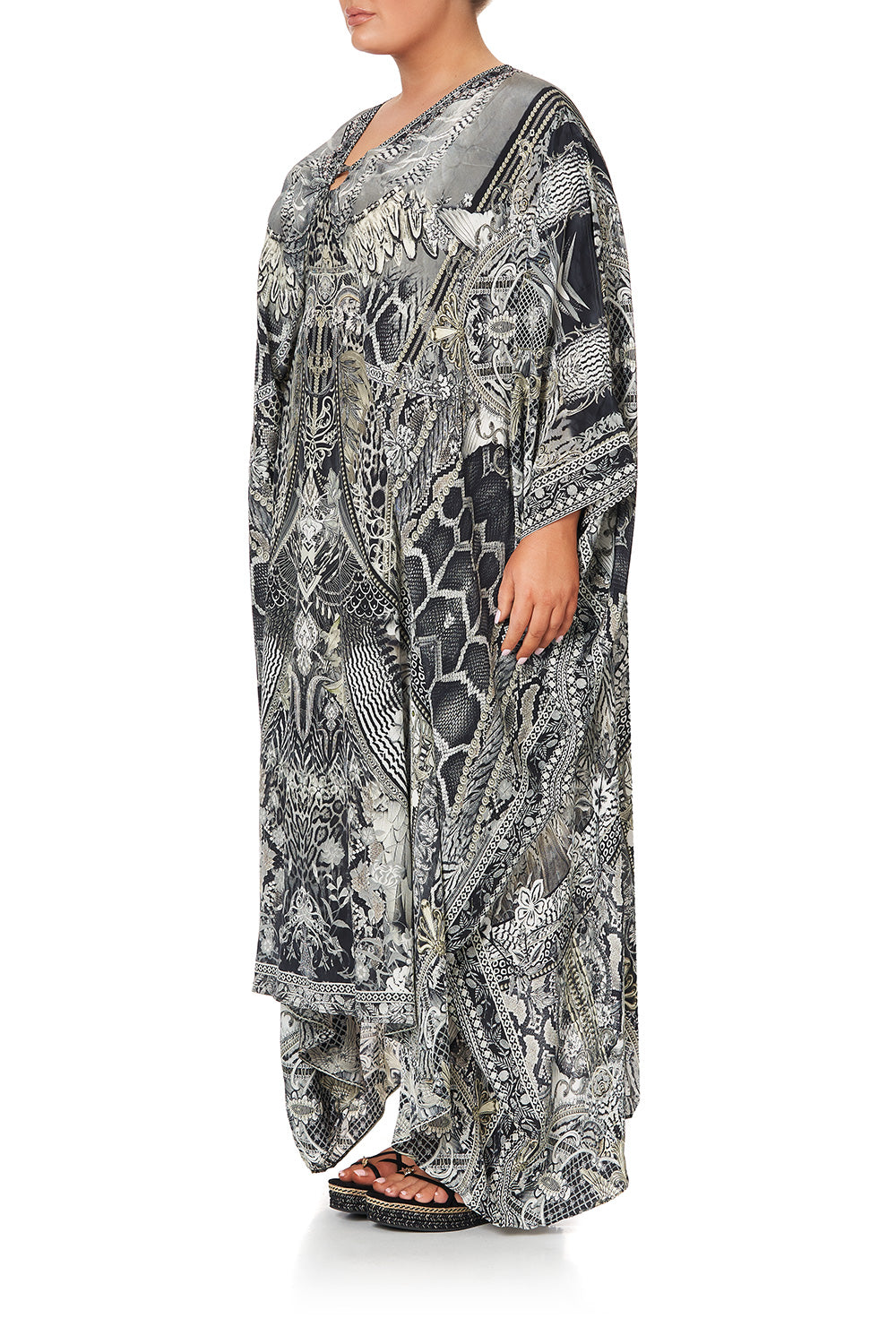 SPLIT SLEEVE KAFTAN WITH HARDWARE ONE TRIBE