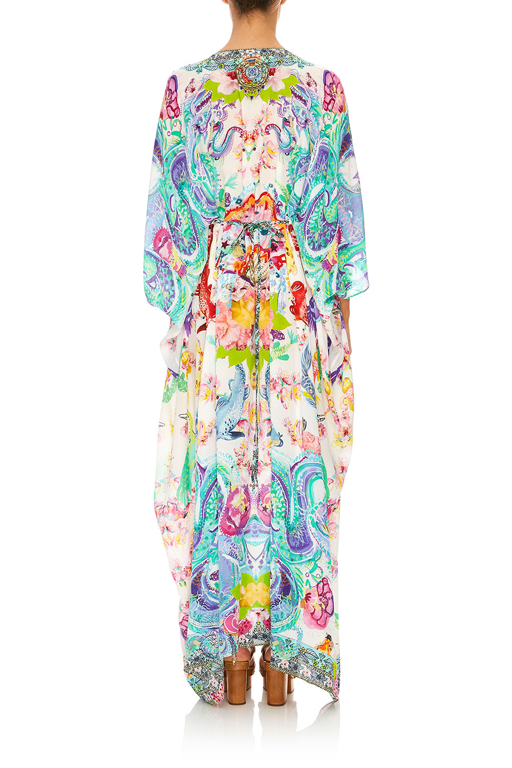 CAMILLA DRAGON DIVINITY SPLIT SLEEVE KAFTAN W/ HARDWARE