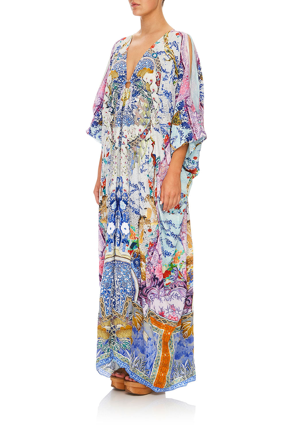 CAMILLA SPLIT SLEEVE KAFTAN W HARDWARE GEISHA GATEWAYS