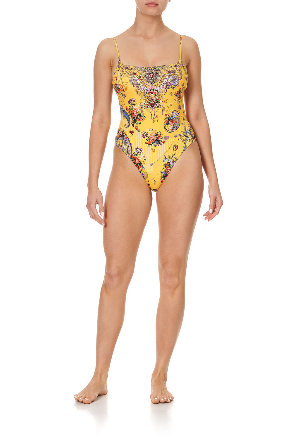 STRAIGHT NECK HIGH LEG ONE PIECE OWN MUSE