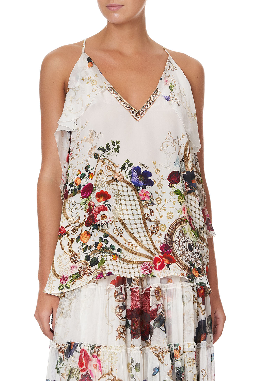 STRAP TOP WITH RUFFLE FAIRY GODMOTHER